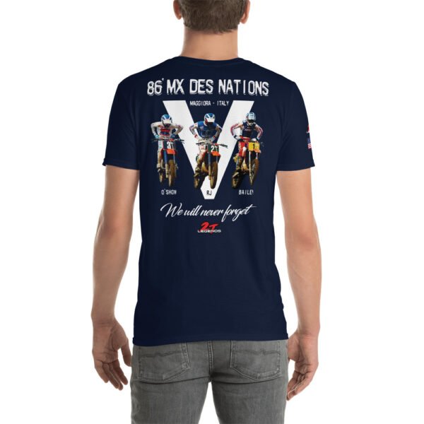 1986 MX Des Nations short-sleeve unisex t-shirt